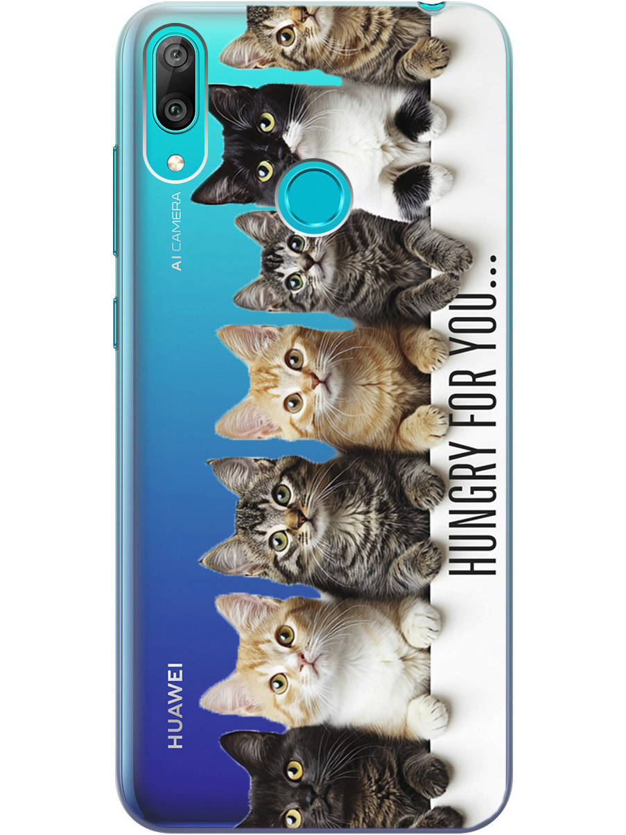 

Силиконовый чехол на Huawei Y7 (2019) с принтом "Изголодались по тебе" прозрачный, Прозрачный;желтый;черный;белый, 720668211