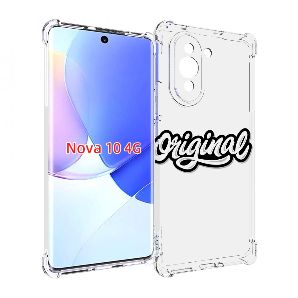 

Чехол MyPads оригинал-надпись для Huawei Nova 10, Прозрачный, Tocco