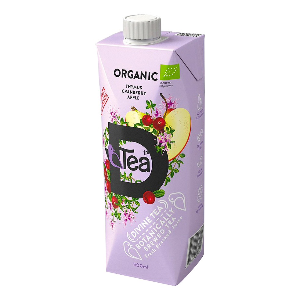 

Холодный чай Divine Tea чабрец с соком яблока и клюквы 0,5 л