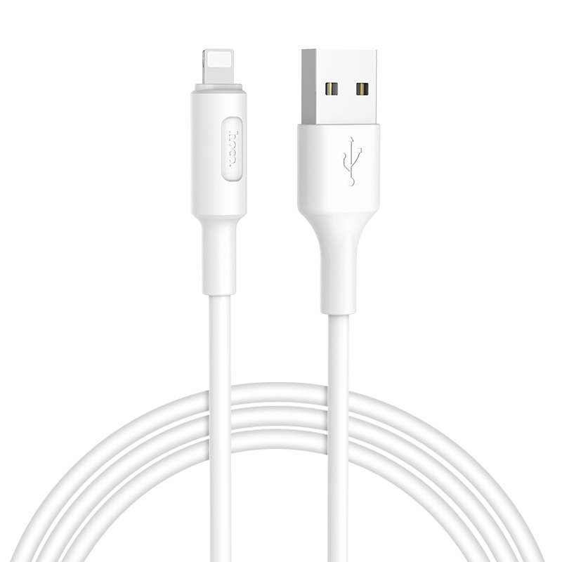 

Дата-кабель USB универсальный Lightning Hoco X25 (белый)