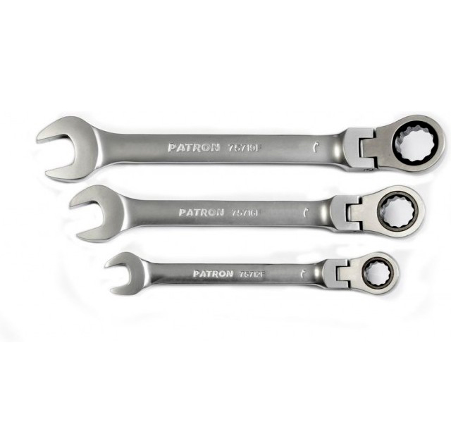 

PATRON Ключ комбинированный трещоточный с шарниром 9 мм PATRON P-75709F