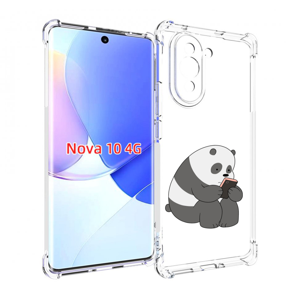 

Чехол MyPads панда-в-телефоне для Huawei Nova 10, Прозрачный, Tocco