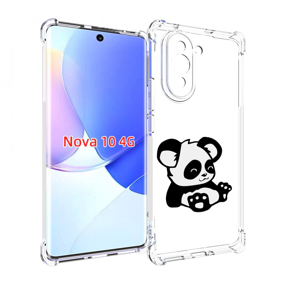 Чехол MyPads панда-детеныш детский для Huawei Nova 10