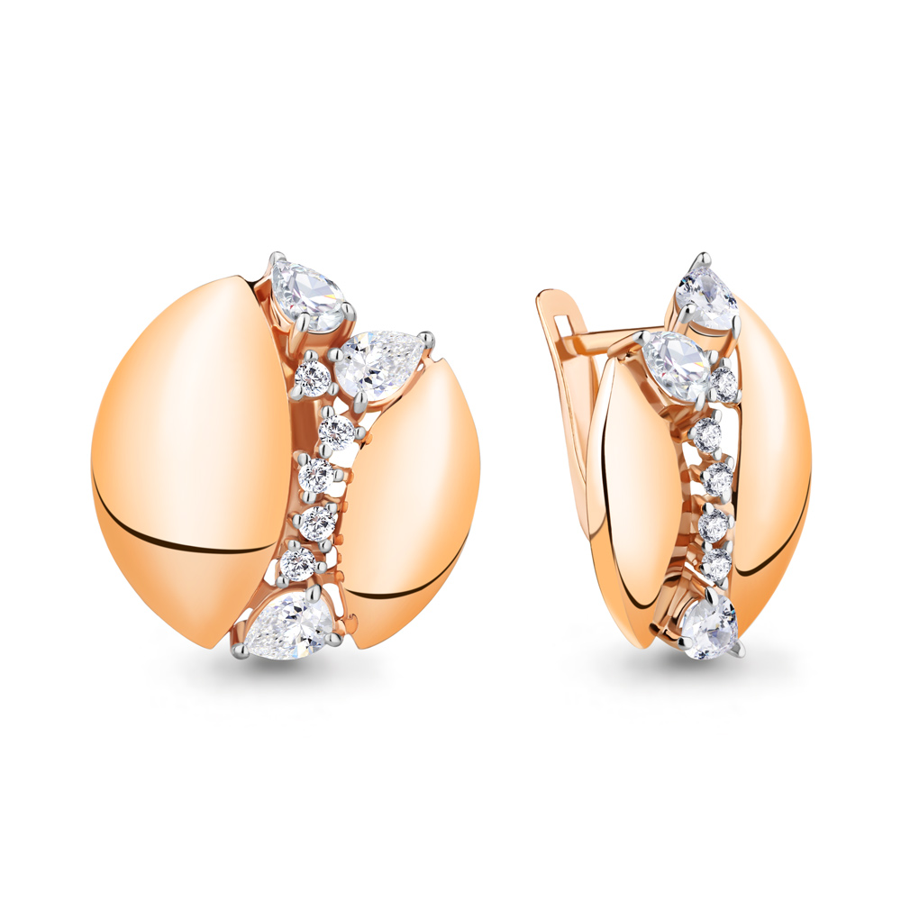 

Серьги из серебра с фианитом Aquamarine 45852А_925_з, 45852А_925_з
