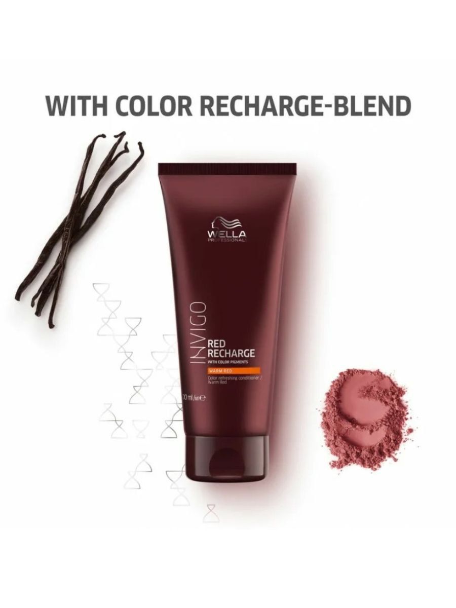 Оттеночный бальзам Wella INVIGO Color Recharge WARM RED для тёплых красных оттенков 200мл серебристый бальзам для холодных оттенков блонд prima blond