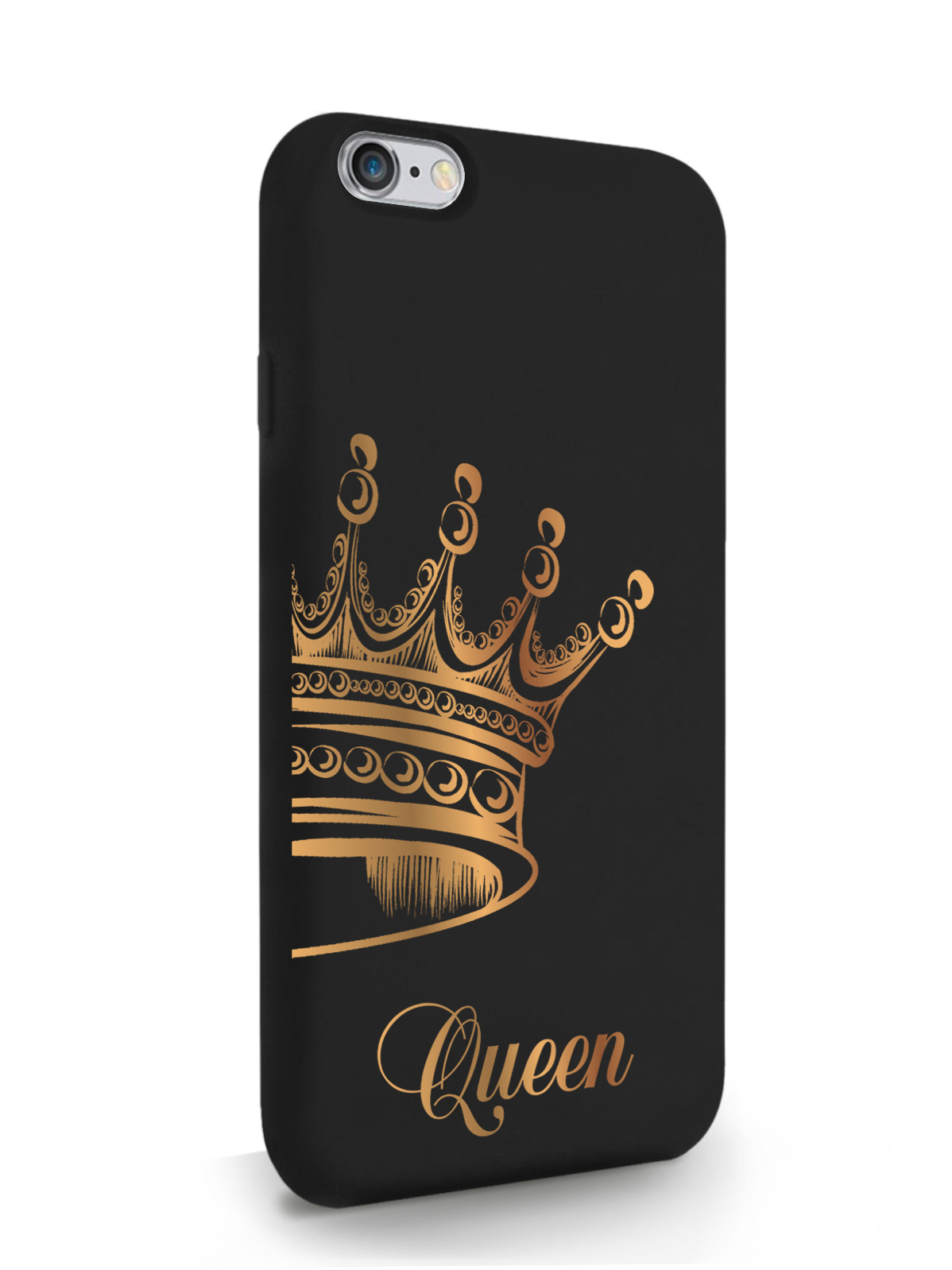 фото Чехол musthavecase для iphone 6/6s парный чехол корона queen, черный