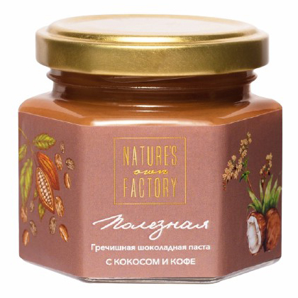 Паста Nature's Own Factory гречишная шоколадная с кокосом и кофе 120 г