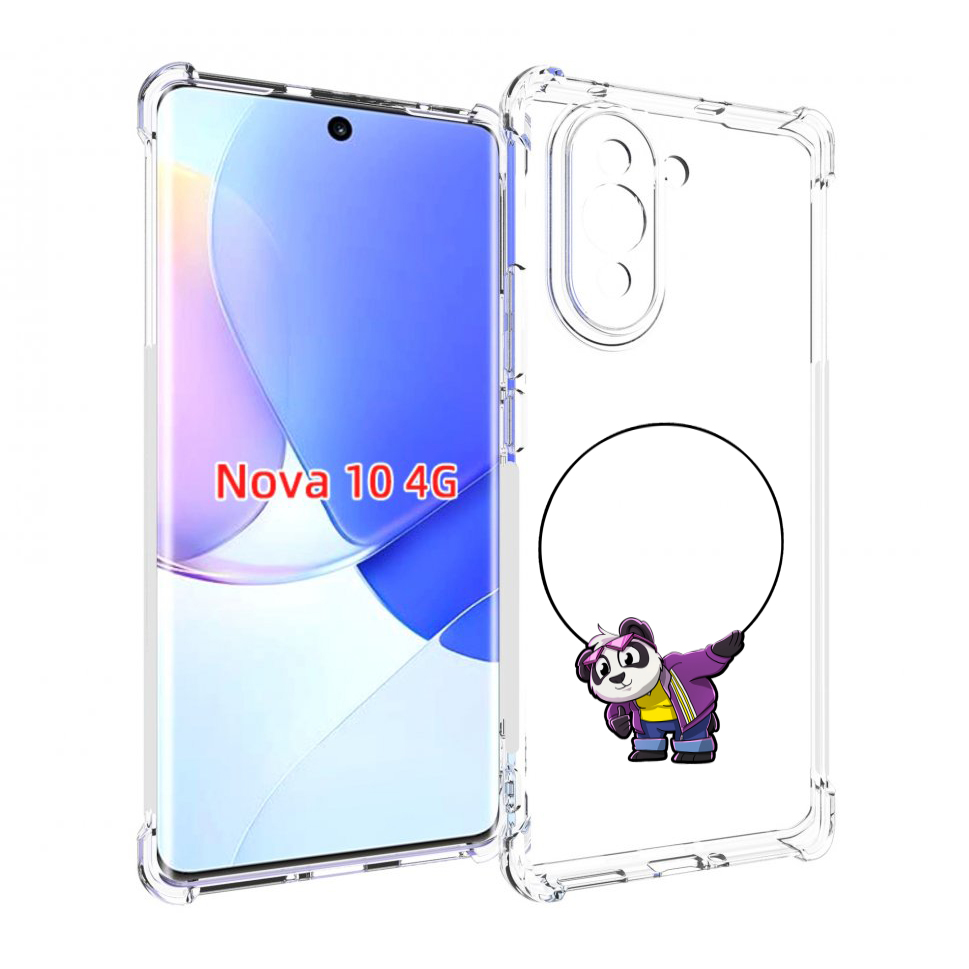 

Чехол MyPads панда-с-обручем для Huawei Nova 10, Прозрачный, Tocco