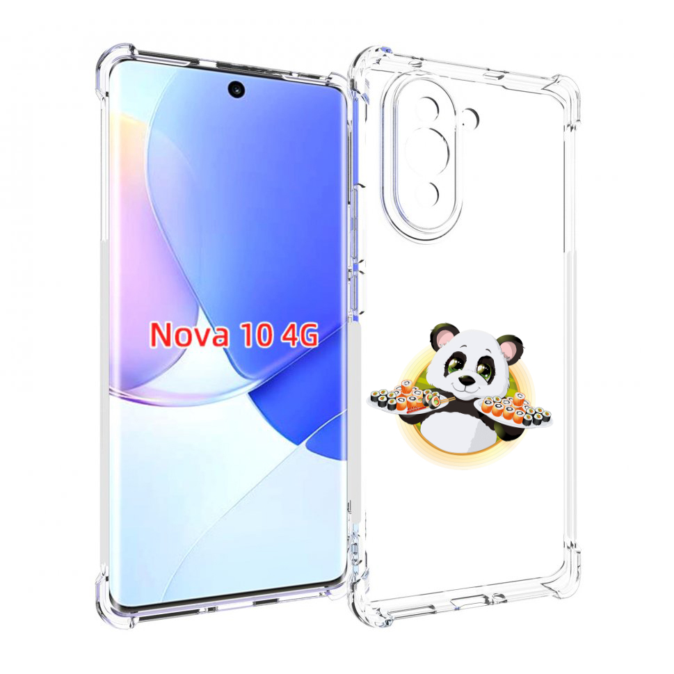 

Чехол MyPads панда-с-суши для Huawei Nova 10, Прозрачный, Tocco