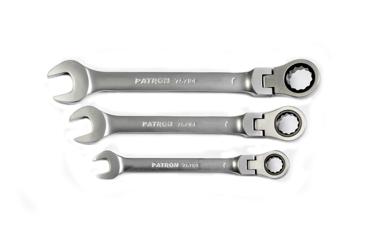 

PATRON Ключ комбинированный трещоточный с шарниром 30 мм PATRON P-75730F