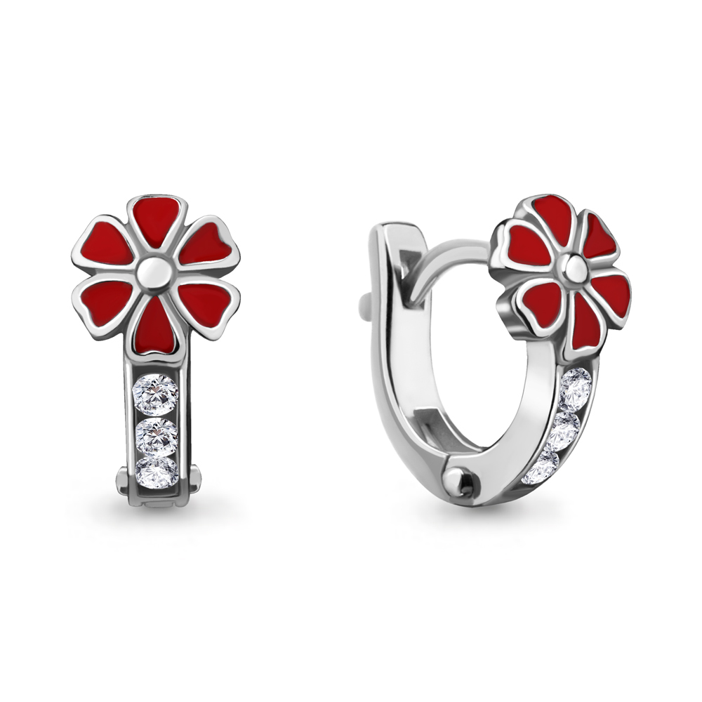 

Серьги из серебра с фианитом Aquamarine 45866А_925_р, 45866А_925_р