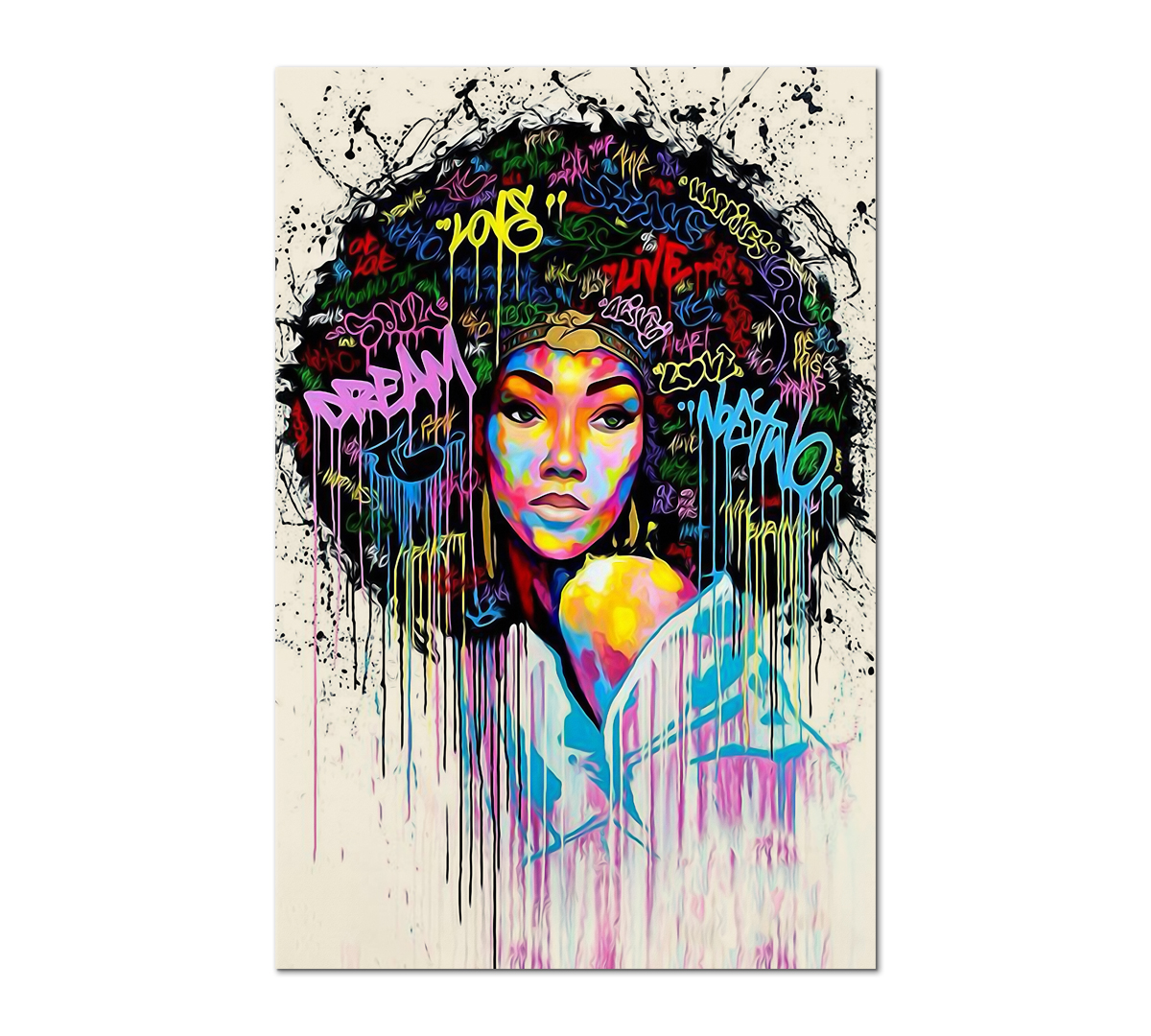 

Картина интерьерная на холсте Poly Print Art Девушка-Диско 60х40 см.