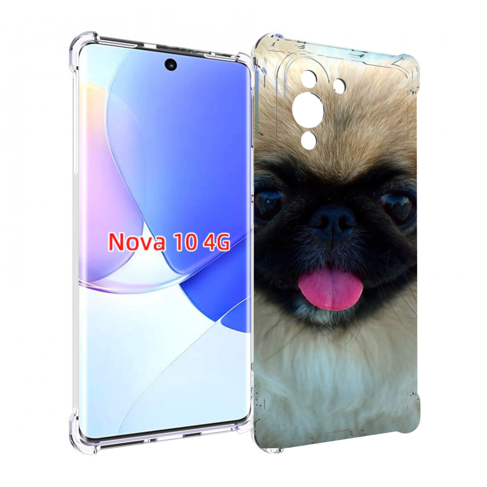 

Чехол MyPads пекинез для Huawei Nova 10, Прозрачный, Tocco