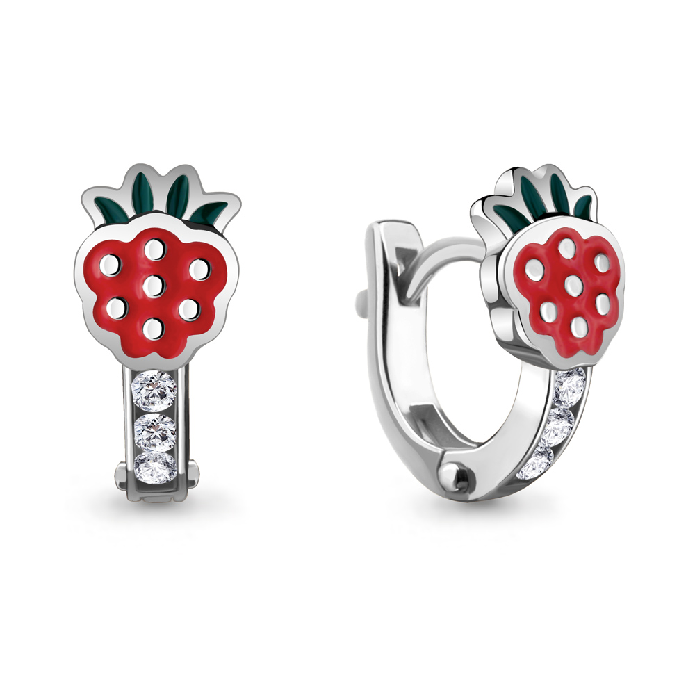 

Серьги из серебра с фианитом Aquamarine 45869А_925_р, 45869А_925_р