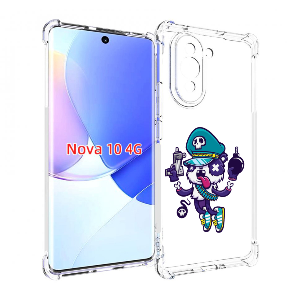 

Чехол MyPads персонаж с пистолетом и бомбочкой для Huawei Nova 10, Прозрачный, Tocco