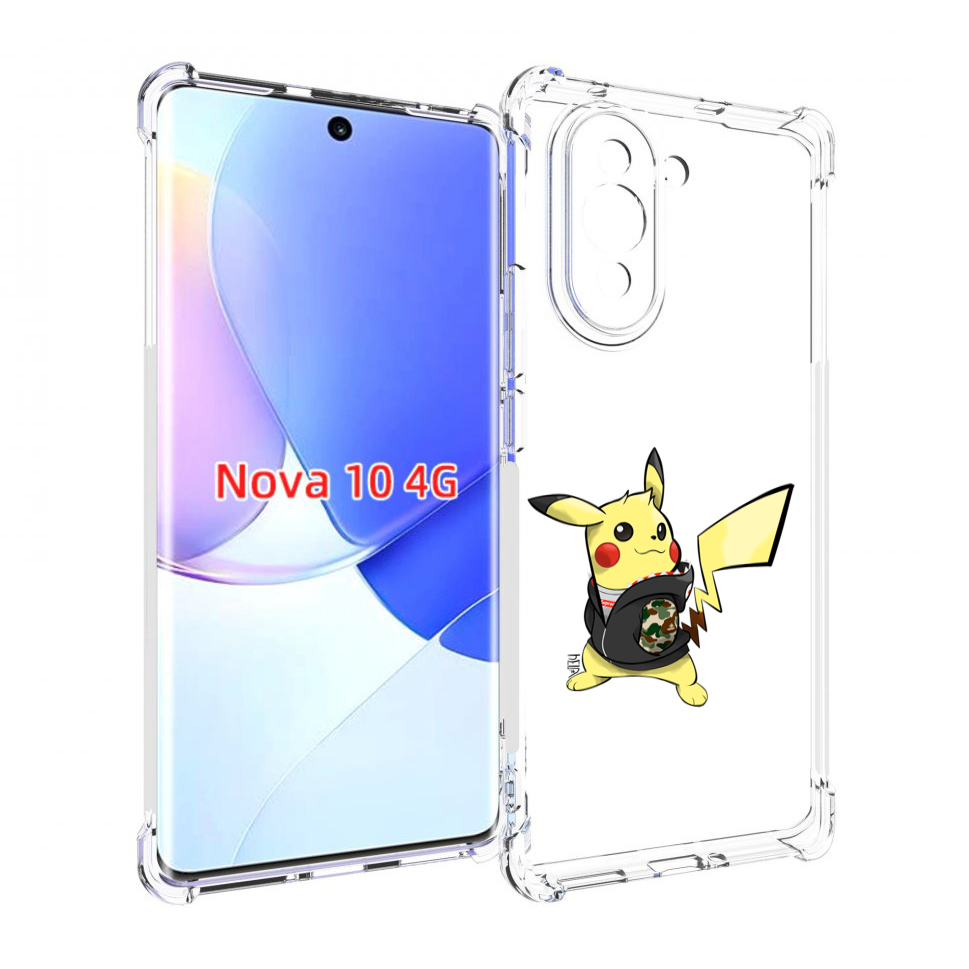 

Чехол MyPads пикачу для Huawei Nova 10, Прозрачный, Tocco