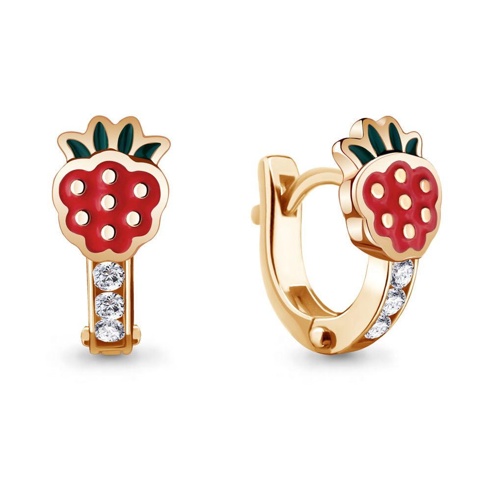 

Серьги из серебра с фианитом Aquamarine 45869А_925_з, 45869А_925_з