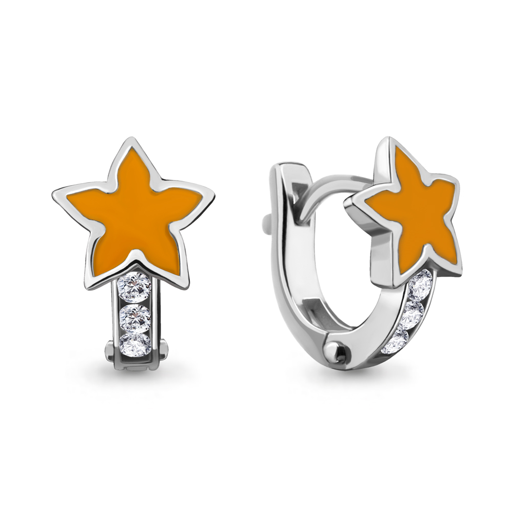 

Серьги из серебра с фианитом Aquamarine 45870А_925_р, 45870А_925_р