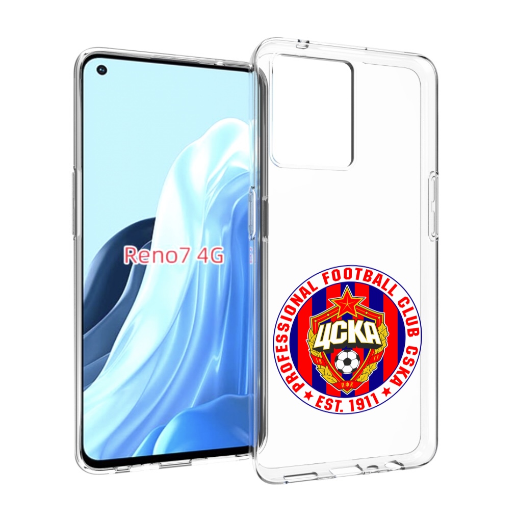 

Чехол MyPads ФК ЦСК логотип для OPPO RENO 7 4G, Прозрачный, Tocco
