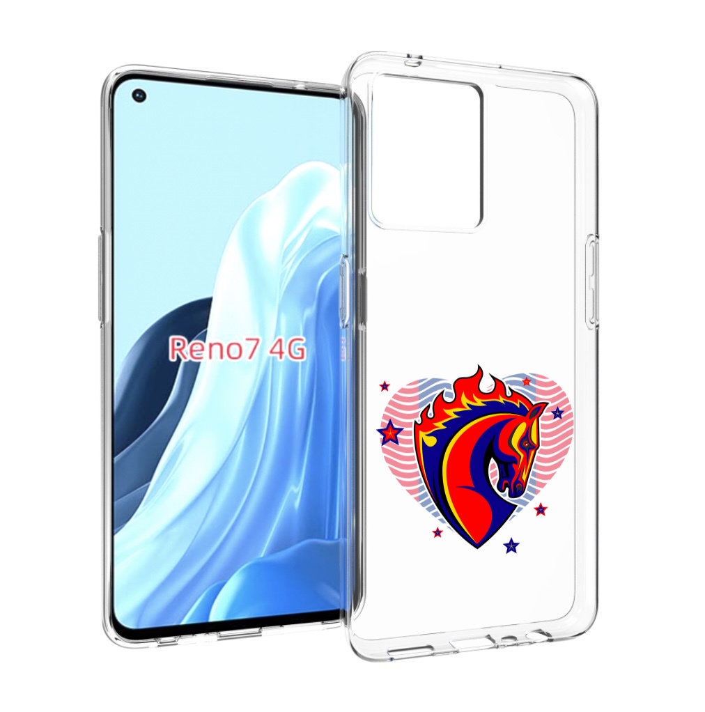 

Чехол MyPads ФК ЦСЛ Лошадь для OPPO RENO 7 4G, Прозрачный, Tocco