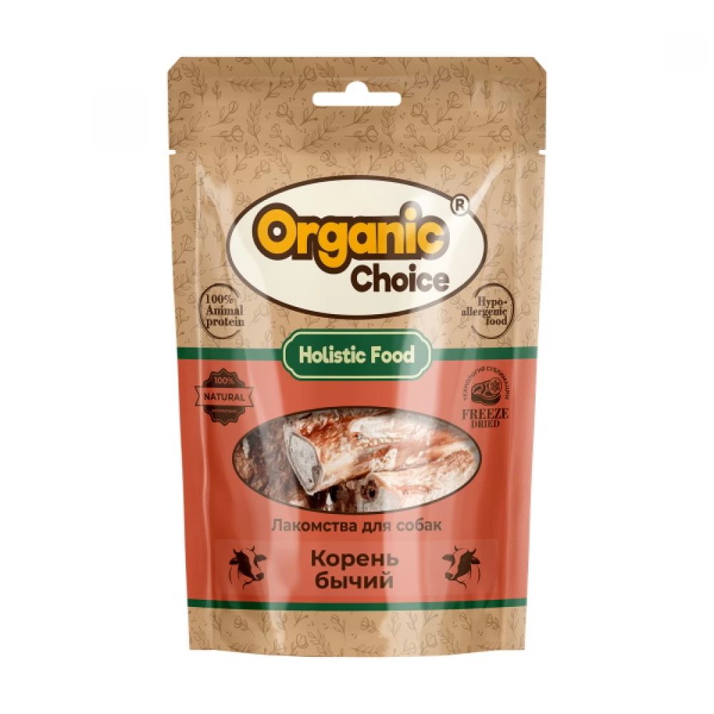 

Лакомство Organic Choice корень бычий для собак 60 г