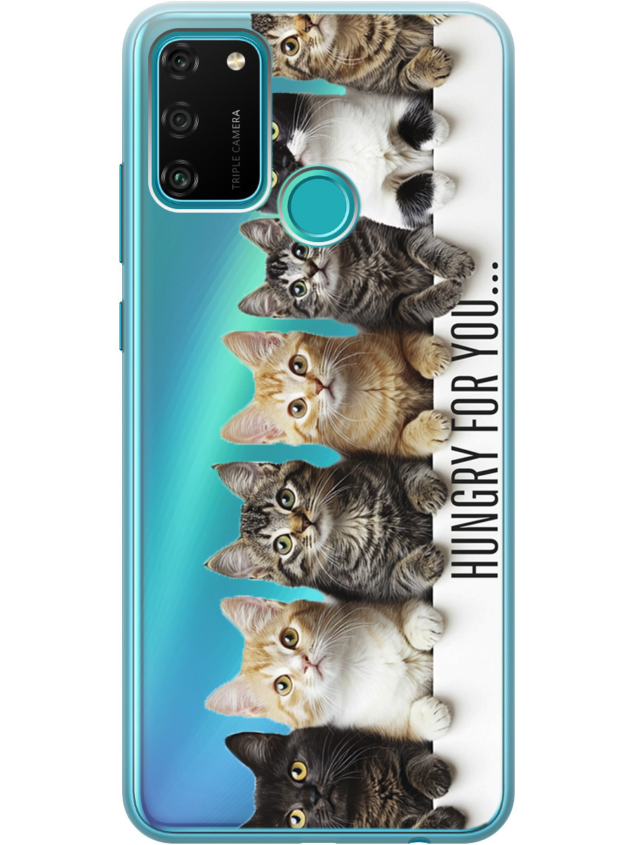 

Силиконовый чехол на Honor 9A с принтом "Изголодались по тебе" прозрачный, Прозрачный;желтый;черный;белый, 722942011