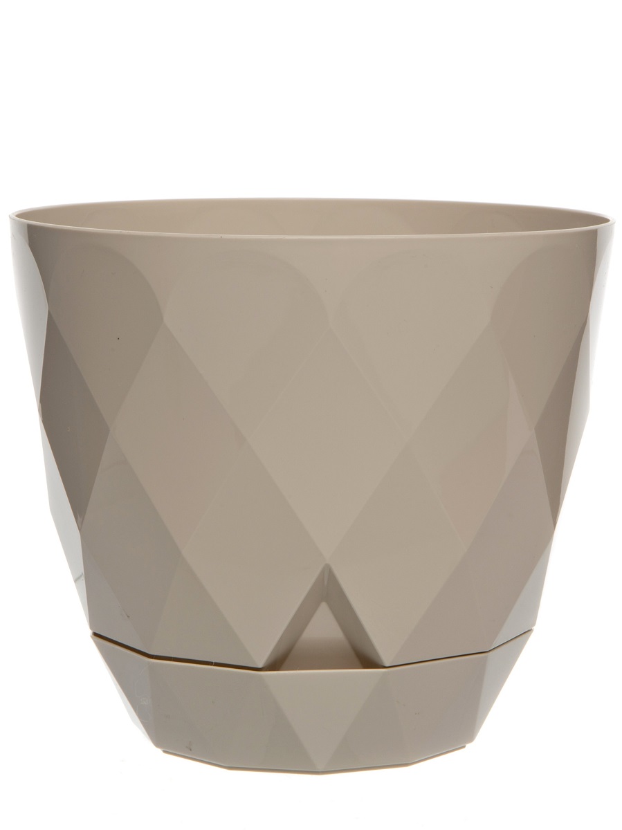 

Горшок для цветов Navako Rico 2.4L Beige, 1 шт., Бежевый, Rico 2.4L Beige