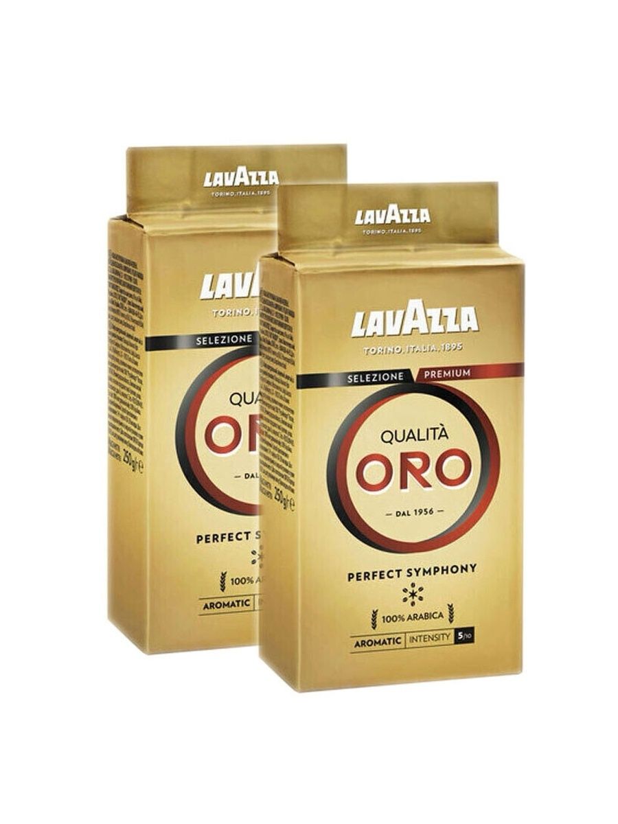 

Кофе молотый лавацца ORO арабика 250 г х 2 банки