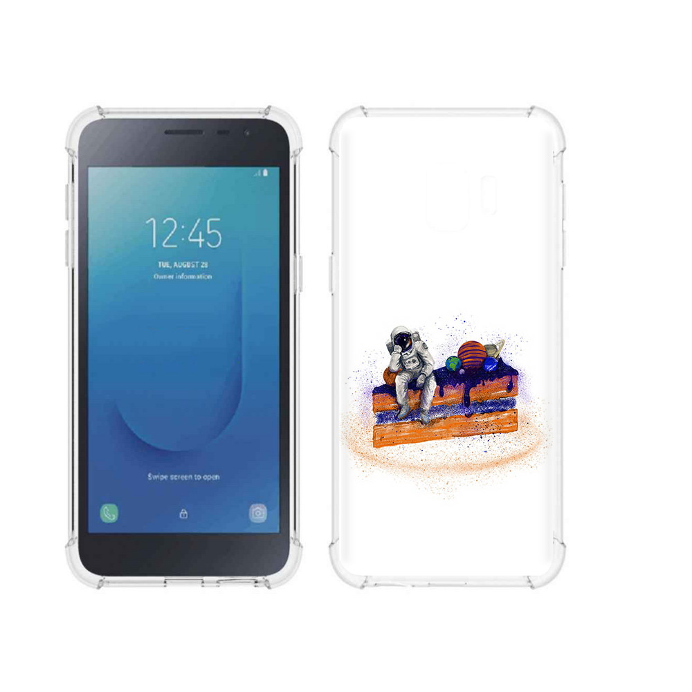 Чехол MyPads Tocco для Samsung Galaxy J2 Core торт с планетами (PT124748.583.648)
