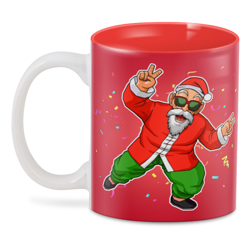 

3D кружка Printio Master roshi santa 330 мл, Master roshi santa