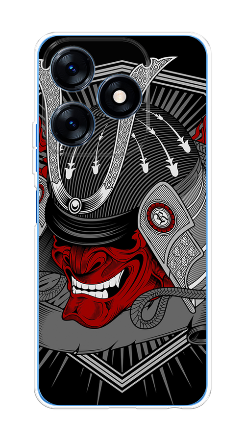 

Чехол на Tecno Spark 10/10C "Красная маска самурая", Белый;красный;черный, 303650-4