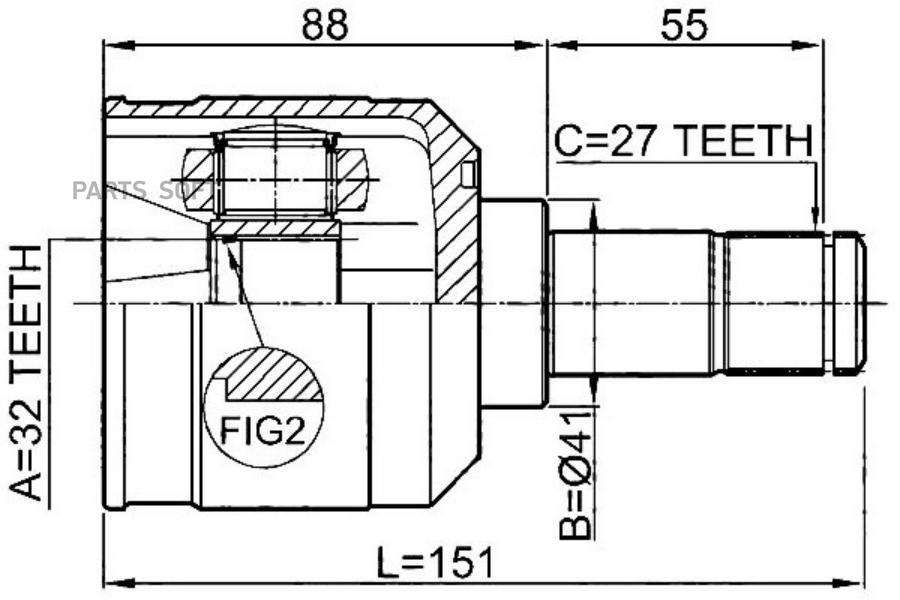 

Шрус JIKIU jc23064