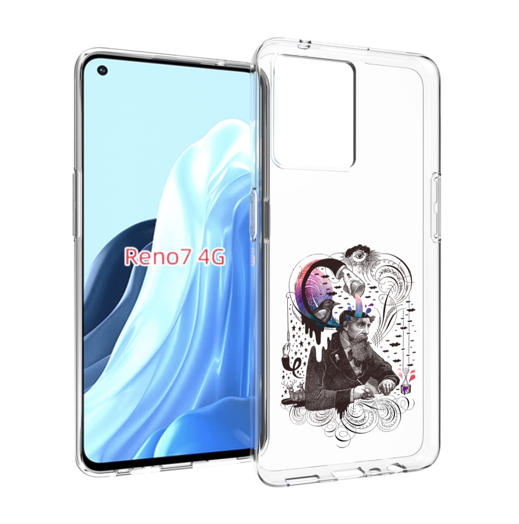 

Чехол MyPads абстракция думающий мужчина для OPPO RENO 7 4G, Прозрачный, Tocco