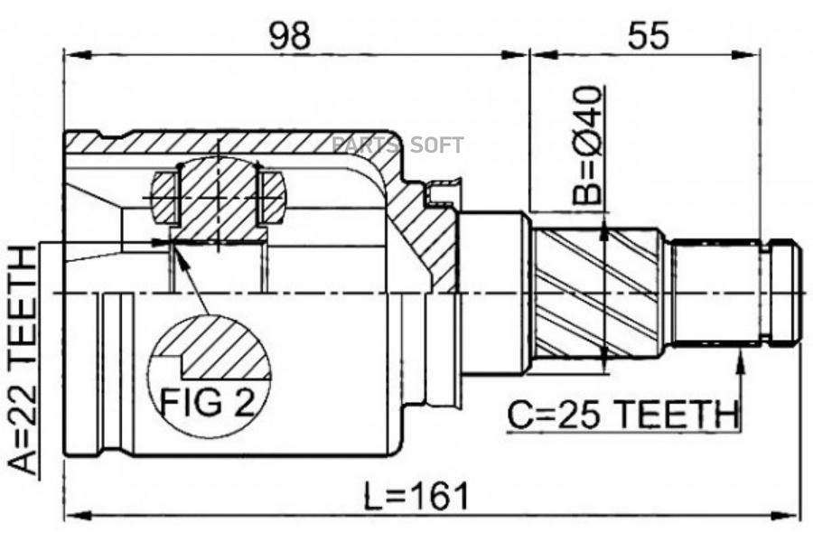 

Шрус JIKIU jc22082