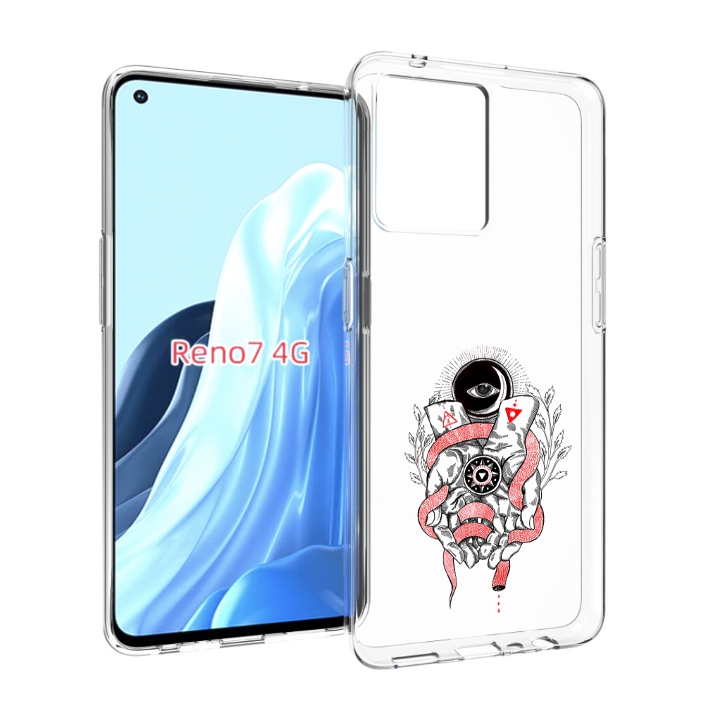 

Чехол MyPads абстрация связанные руки для OPPO RENO 7 4G, Прозрачный, Tocco