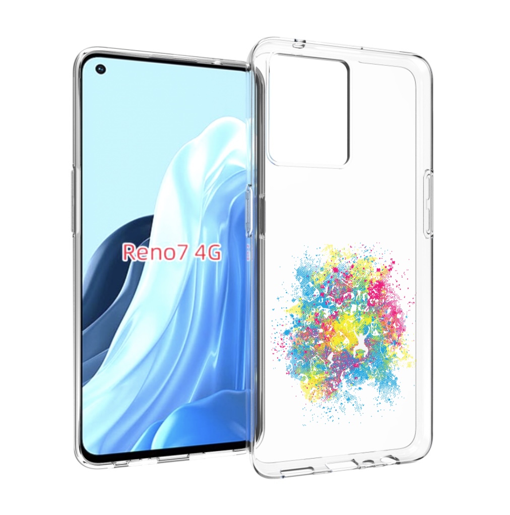 

Чехол MyPads акварель абстракция для OPPO RENO 7 4G, Прозрачный, Tocco