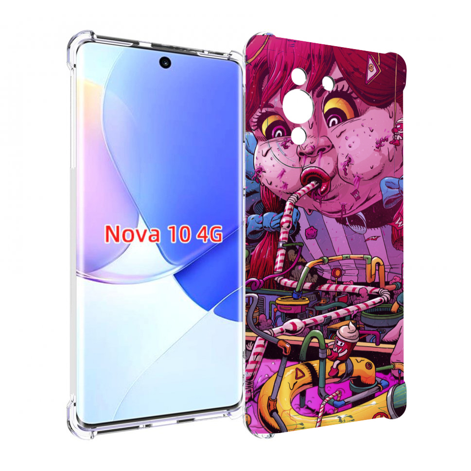

Чехол MyPads прикольная сладкая картинка для Huawei Nova 10, Прозрачный, Tocco