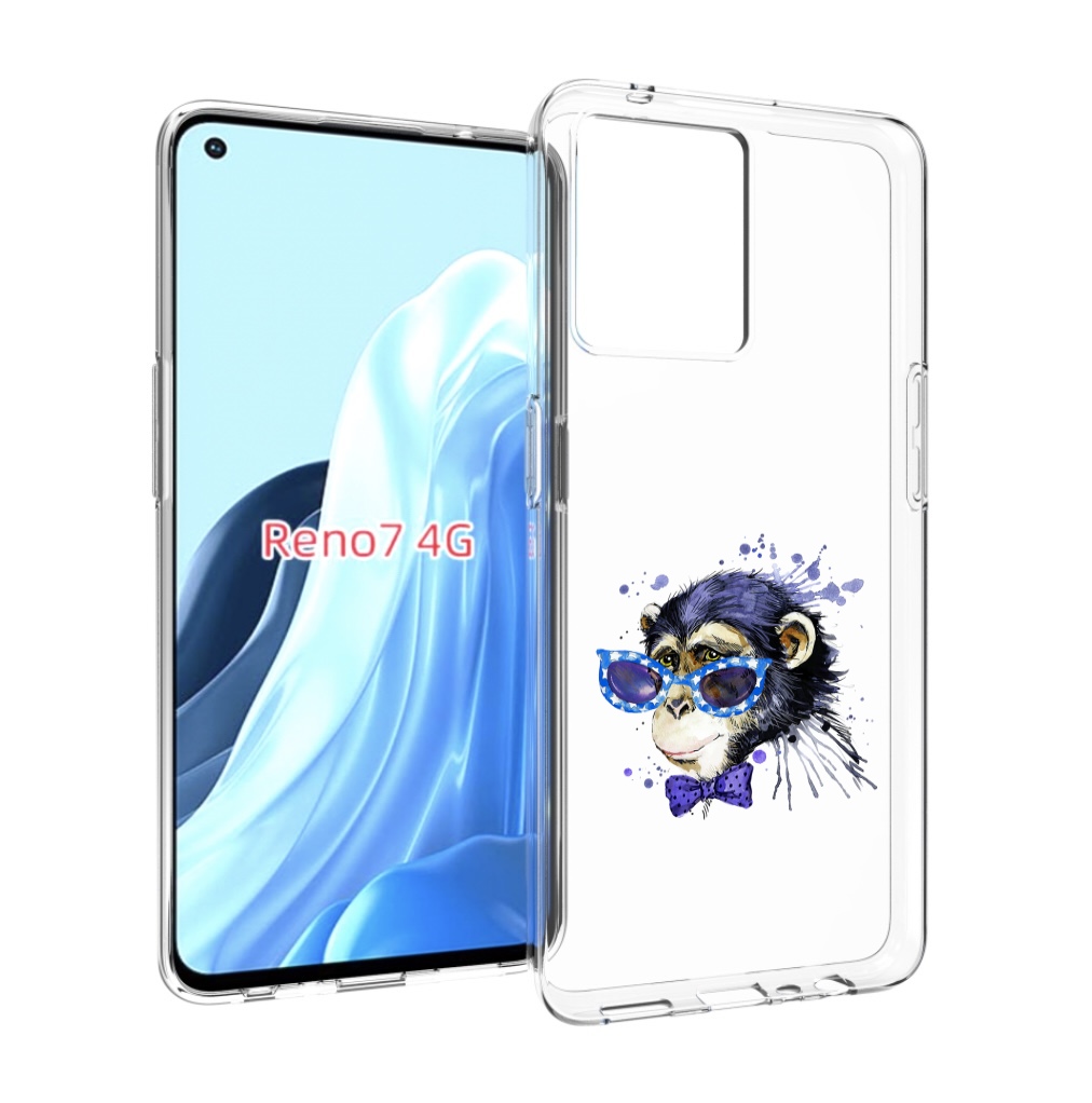 

Чехол MyPads акварельная обезьяна для OPPO RENO 7 4G, Прозрачный, Tocco