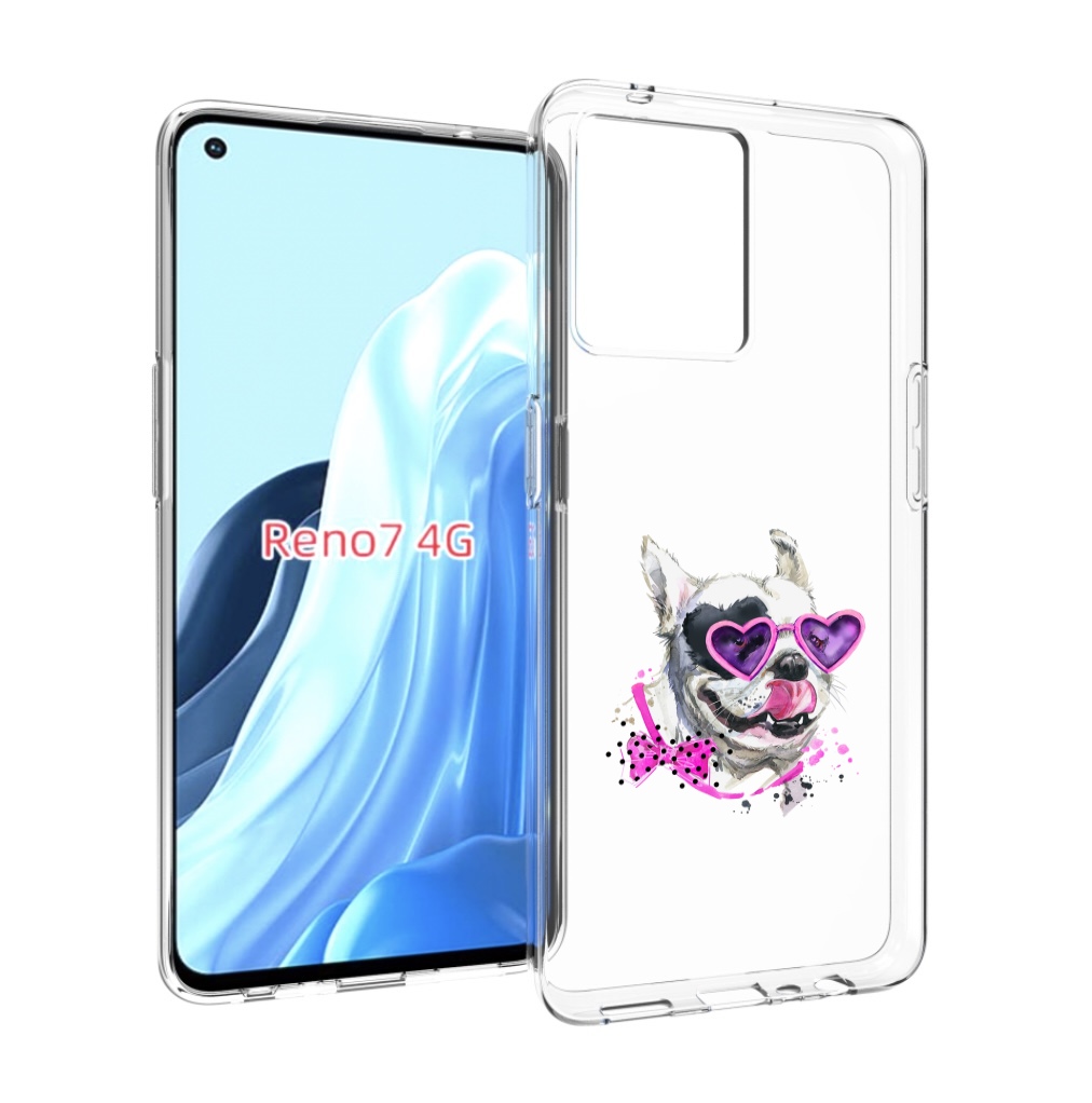 

Чехол MyPads акварельный пёс для OPPO RENO 7 4G, Прозрачный, Tocco