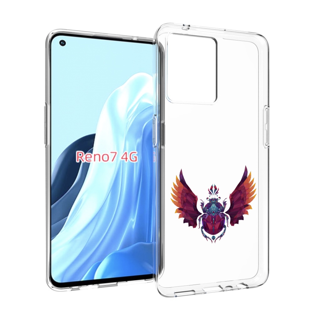 

Чехол MyPads алмазный скоробей для OPPO RENO 7 4G, Прозрачный, Tocco