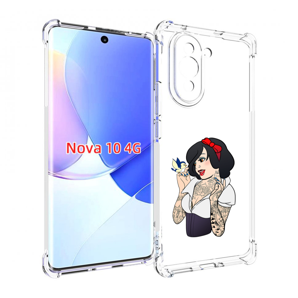 

Чехол MyPads принцесса-тату женский для Huawei Nova 10, Прозрачный, Tocco