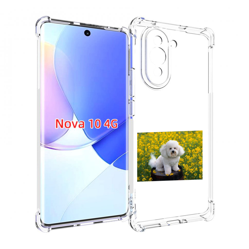 

Чехол MyPads пудель белыи для Huawei Nova 10, Прозрачный, Tocco