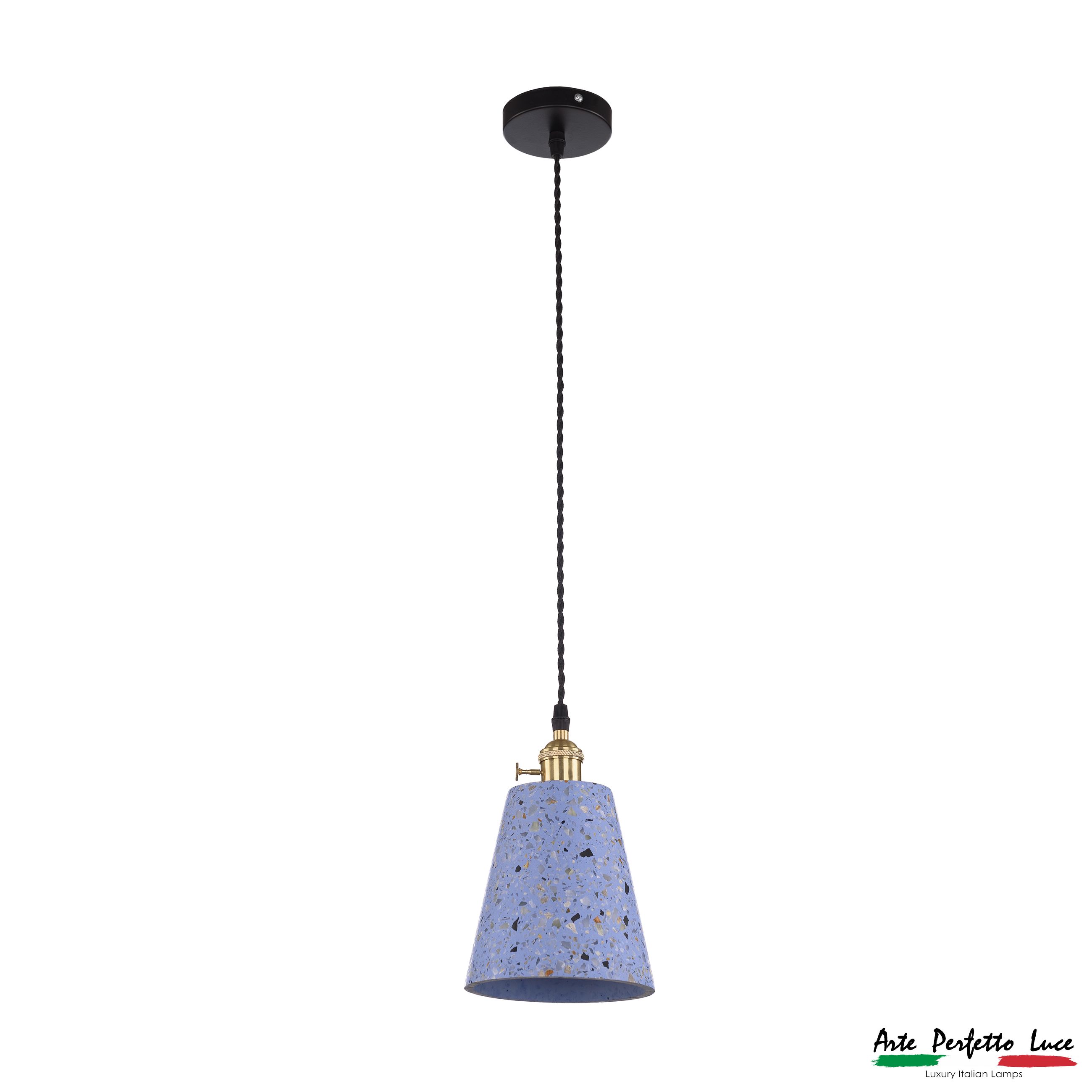 фото Подвесной светильник 3301.7179/155-175 blue/marble apl led