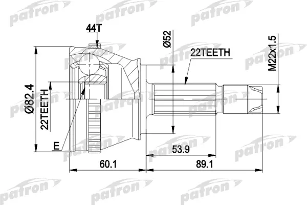 

Шрус PATRON PCV1232