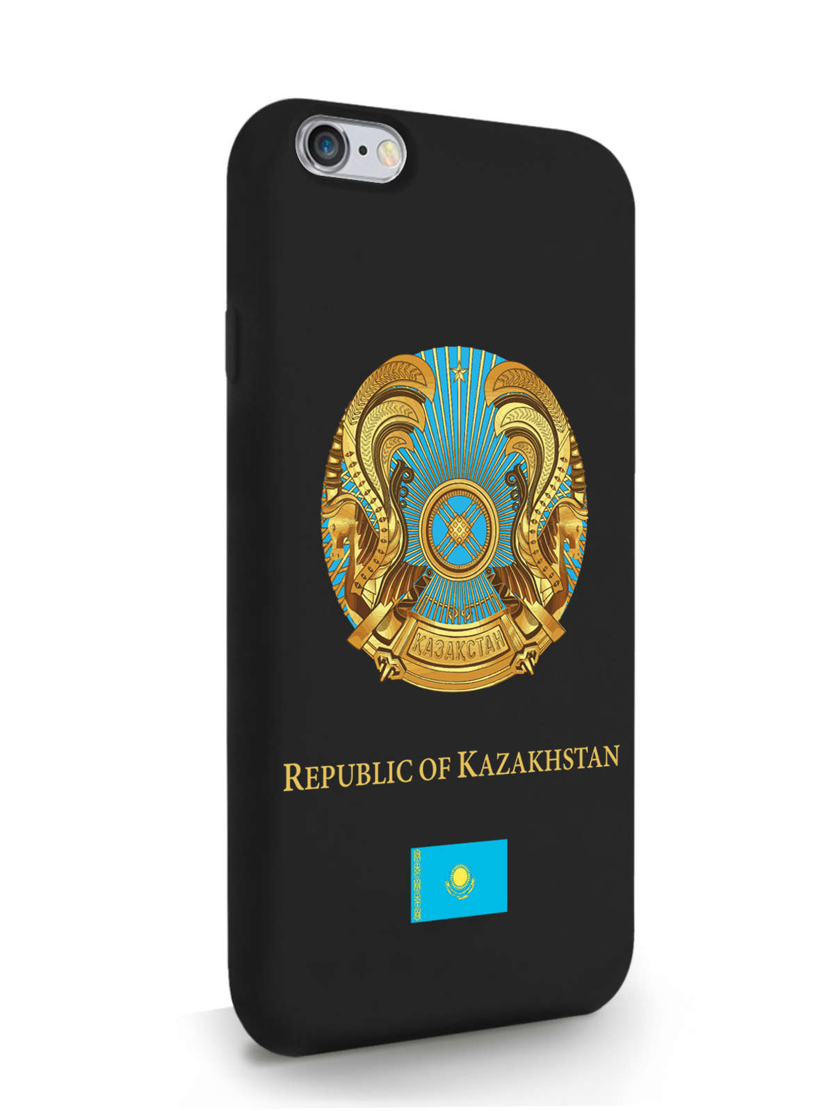 

Чехол SignumCase для iPhone 6/6s Герб Казахстана, черный, Разноцветный