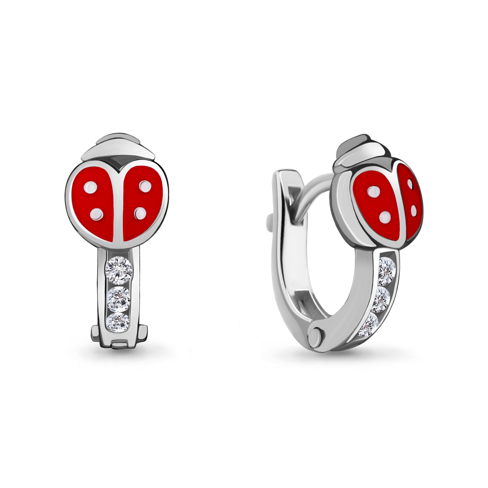 

Серьги из серебра с фианитом Aquamarine 45871А_925_р, 45871А_925_р
