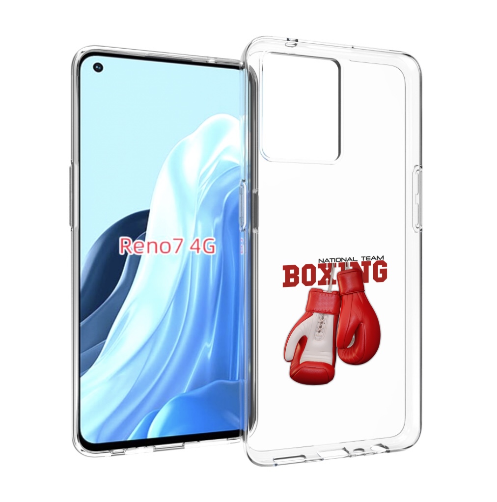 

Чехол MyPads боксерские перчатки для OPPO RENO 7 4G, Прозрачный, Tocco