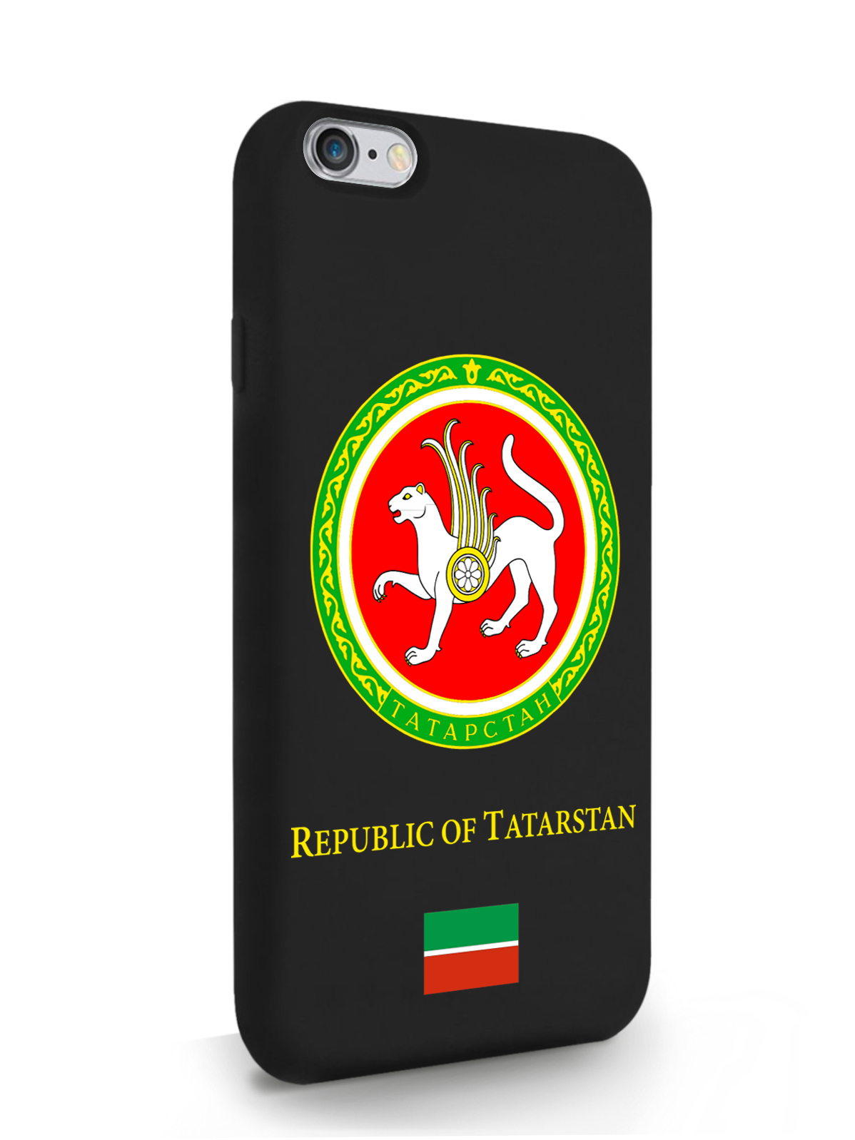 

Чехол SignumCase для iPhone 6/6s Герб Татарстана, черный, Разноцветный
