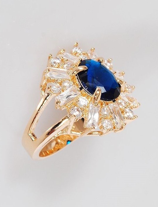 

Кольцо из бижутерного сплава р. 19 Lotus Jewelry 141R-40sz, шпинель/циркон, 141R-40sz