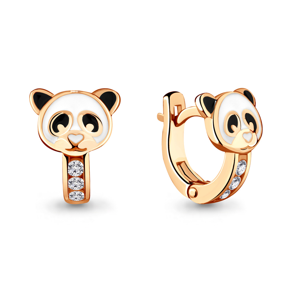 

Серьги из серебра с фианитом Aquamarine 45874А_925_з, 45874А_925_з